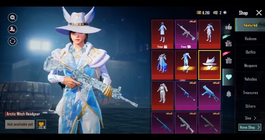 Arctic Witch Skin from pubg 3.5 update