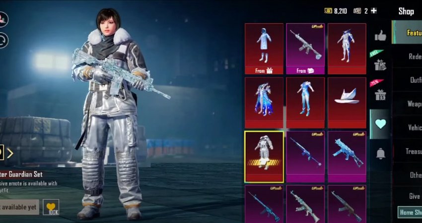 Winter Guardian Skins - pubg 3.5 update